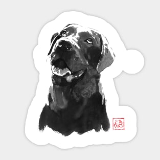 gros chien Sticker